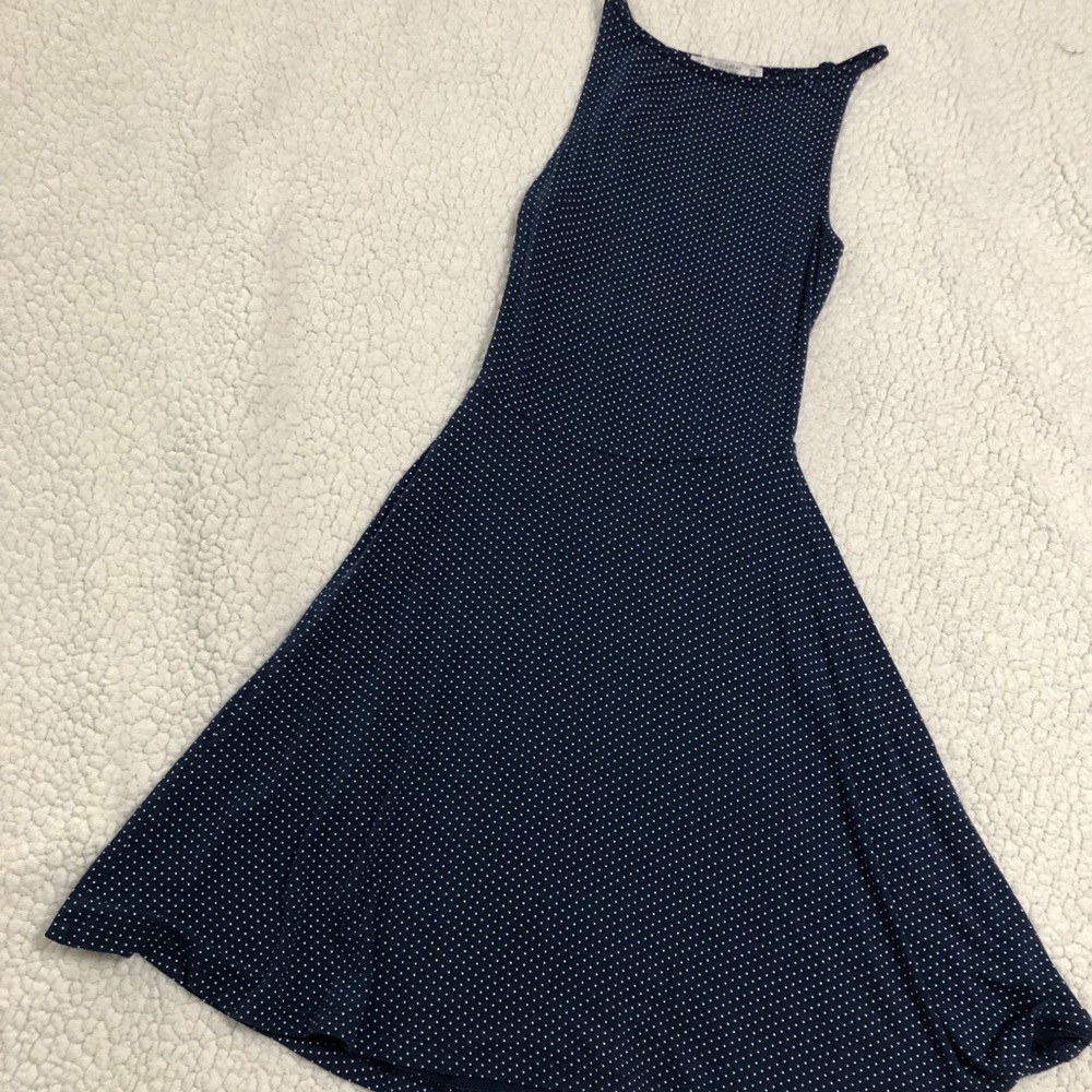 Navy Polka Dot Sundress